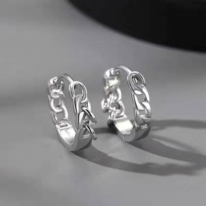 Aretes de Aro Pequeños de Plata de Ley 925 con Diseño Geométrico Hueco, Baño de Rodio, Regalo para Mujer, con Piedra Natural de Corte Baguette Cónico - Product Image 1