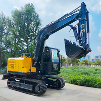 Pompe auxiliaire à haut débit pour excavatrice 8 à 10 tonnes, compatible Stage V, avec flèche à section carrée, pour l'installation de canalisations urbaines – En promotion