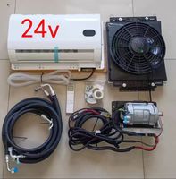 Compresseur d'air 12/24 Volts, climatiseur électrique, refroidisseur de stationnement, évaporateur de climatisation automobile pour camping-car et voiture
