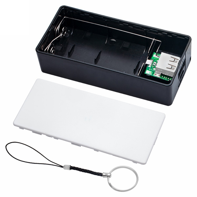 2X18650 USB Power Bank Case Kit 18650 Battery Charger DIY Box Shell Kit Black For Smart Phone MP3 Electronic Mobile Charging