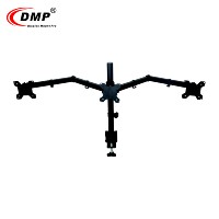Bras de moniteur triple LCD de bureau réglables en hauteur DMP, taille 13"-24", fabriqués dans le Zhejiang, moule privé
