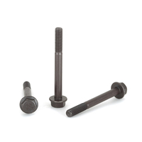 10.9 Grade Flange Hex Bolts With Washer Steel Black Oxide Plain Finish Hexagonal Flat Head Hexagon Anti Loosening Fasteners