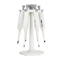 Meilleur prix Pipettes en plastique de laboratoire Types Médical Simple 8 12 Multi-canaux Micropipette avec support Volume fixe réglable