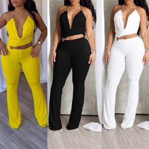 Nouvelle Collection Été : Combinaison Halter Unique à Lacets et Épaules Dénudées pour Femme – Tendance Mode - Product Image 1