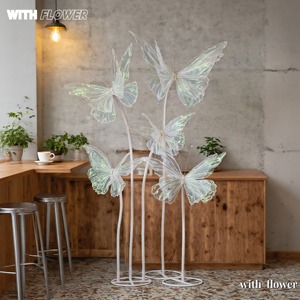 Khổng lồ lụa Màn hình gạc, óng ánh lụa bắt chước bướm trang trí đồ trang trí, quy mô lớn đám cưới cực-đứng hoa - Product Image 5