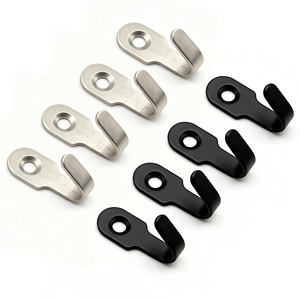 Stainless Steel Single <b>Hook</b> Wall Mounted Coat <b>Hook</b> For Home <b>Kitchen</b> Bathroom Use - Product Image 2