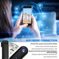 Caméra d'action sportive étanche 30M pour collier de chat, mini Wi-Fi 1080P, résolution vidéo 4K 30FPS, enregistrement 10x pour casque de moto