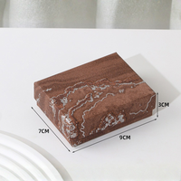 Caja de Joyería Rectangular Rígida de Cartón Ecológica, Moderna y Elegante, con Logotipo Personalizado, para Joyas y Anillos, 7*9*3CM