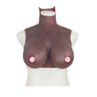 Prothèse mammaire réaliste en silicone homme-femme, plateforme mammaire marron pour Cosplayeurs, Drag Queens et remodelage corporel