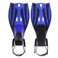 Palmes de plongée réglables en caoutchouc à lame courte, design tendance, pour la pêche sous-marine, la plongée avec tuba, la natation et l'entraînement, écologiques, toutes tailles