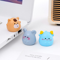Figuras de Animales del Zodiaco, Lindas y Hechas a Mano, Decoraciones de Resina, Accesorios para Coche y Escritorio