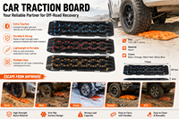 Planche de traction en nylon pour voiture, planche de récupération tout-terrain, planche d'évacuation portable pour véhicule, pour boue, sable, neige