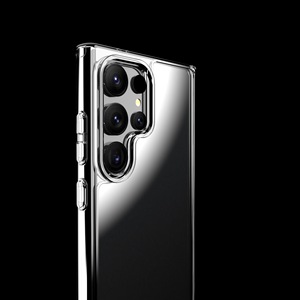 Caméra de haute qualité protéger Ridge Anti-jaune Transparent clair <span class=keywords><strong>coque</strong></span> de téléphone en verre trempé dur <span class=keywords><strong>pour</strong></span> S24 Plus Ultra - Product Image 4