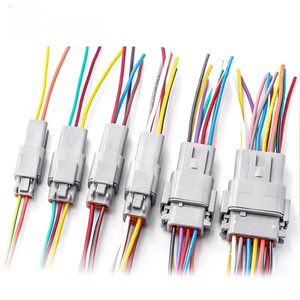 DT04-2P ซีรีย์ Deutsch DTM/3P/4P/6P/8P/12P/12P DT06-2S/3S/4S/6s/8S/12S สำหรับผู้หญิงยานยนต์ไมโคร-ขั้วต่อ USB พีวีซีทองแดง - Product Image 1