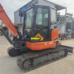 Mini-excavatrice d'occasion d'origine japonaise pour KX165-5, 6 tonnes, hydraulique, sur chenilles, moteur 20KW, prix abordable, prête à être expédiée - Product Image 3