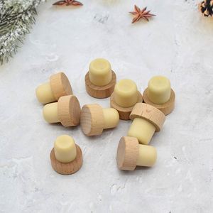 Wooden Blank Carve LOGO <b>Wine</b> <b>Stoppers</b> Bottle <b>Stoppers</b> <b>Wine</b> Corks T-plug Corks Sealing Plug Bottle Cap - Product Image 4
