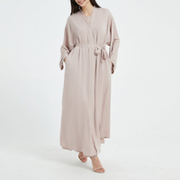 Robe modeste musulmane vente en gros saoudienne personnalisée Abaya de luxe ouverte vêtements ethniques islamiques de Dubaï abaya mode pour femmes