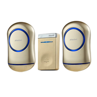 N188-GG Portable Automatique Auto-Alimentation Sans Fil Sonnette 45 CHIME Sonnette Numérique 150M Gamme Design Moderne pour Villas Usage Domestique