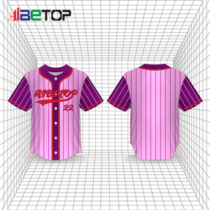 Camiseta de béisbol Diseño original con un poliéster de malla impreso digital con logotipo personalizado cosido - Product Image 6
