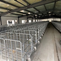 Équipement d'élevage : Barre de positionnement robuste pour gestation, Enclos de gestation galvanisé, Clôture de cage à porcs, Enclos d'engraissement