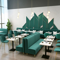 Combinaison de Sièges et Canapés pour Restaurant Thématique, Table et Chaises de Salle à Manger, Style Moderne HUALIN