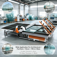 Machine de découpe de verre CNC automatique ZHENGDA de haute qualité, moteur PLC, haute efficacité, épaisseur de verre de 3 à 18 mm, capacité de 0 à 200 m/min