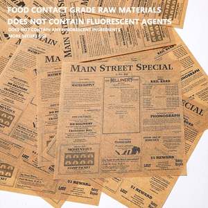 Customized Logo Printing Food Grade Burger Wrapper Fat and Rice Grease Resistant for Sandwiches Cakes Bread - Product Image 4