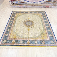244x305cm tisserands turcs Desta Vintage Oriental tissé à la main persan zone tapis en soie