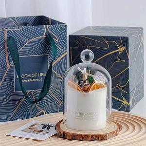 Bougie artisanale en cire de soja - Aromathérapie, parfum floral, petites bougies en forme de fruits pour la méditation et les coffrets cadeaux - Product Image 1