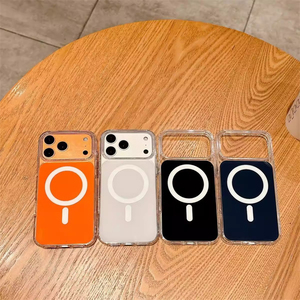เคสแม่เหล็กไร้สายสำหรับ iPhone 17 Pro Max MOQ ต่ำ 5-20 ชิ้น วัสดุ TPU PC, เคสสีขาวสำหรับ iPhone 17 Pro - Product Image 3