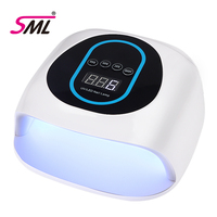 Lampe UV LED SML pour ongles avec écran numérique, quatre modes de minuterie (30s, 60s, 99s), séchoir rapide pour vernis gel, idéal pour salon de manucure et usage domestique