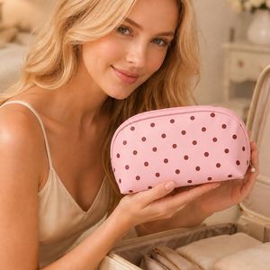 Petit sac de rangement pour soutien-gorge à motif de petits points, sac de voyage à fermeture éclair, organisateur de soutien-gorge, sac de protection pour femmes - Product Image 2