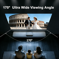 Écran de projection lenticulaire Fscreen Nyx Series 100 pouces, cadre fixe, grille noire CBSP, 4K UHD 16:9 170° 95% ALR