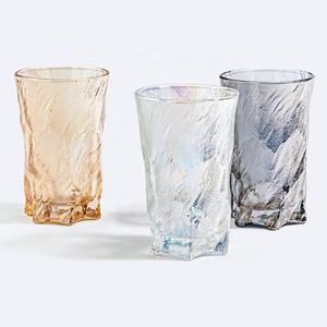 Verres de roche à whisky à l'ancienne colorés en verre dépoli glacier de style japonais - Product Image 6