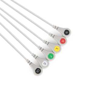 สายตะกั่ว <span class=keywords><strong>ECG</strong></span> 5เส้นสำหรับใช้ในโรงพยาบาล - Product Image 2