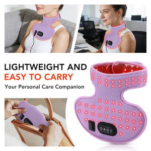 Envoltura de Terapia de Luz Roja de 660nm <span class=keywords><strong>y</strong></span> 850nm para Cuello, <span class=keywords><strong>Pecho</strong></span> <span class=keywords><strong>y</strong></span> Parte Superior de la <span class=keywords><strong>Espalda</strong></span>, Envoltura Térmica para Mujeres, Almohadilla Térmica para Alivio del Dolor <span class=keywords><strong>y</strong></span> Cuidado de la Piel - Product Image 5
