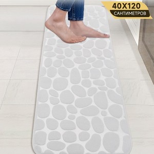 Alfombra de Baño Vast Ocean de 40X120 Cm, Absorbente, Antideslizante, de Terciopelo Coral - Product Image 1