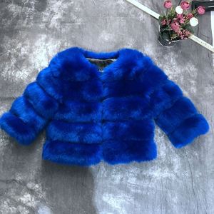 Nuova tendenza in <span class=keywords><strong>pelliccia</strong></span> di volpe sintetica a maniche lunghe corte stile dolce da ragazza - Product Image 2