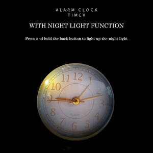 Dễ Thương Thiết Kế Đơn Giản Nhỏ Bàn Đồng Hồ Với Ánh Sáng Ban Đêm Analog Đồng Hồ Báo Thức Im Lặng Không-ticking Cạnh Giường Ngủ Đồng Hồ Cho Trẻ Em Phòng Ngủ - Product Image 5