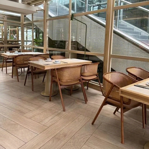 Latest Modern Restaurant Dining Set for Hotel Use Solid Wood Eco-Friendly Dining <b>Table</b> and Chair Sets with Coffee <b>Table</b> - Product Image 1
