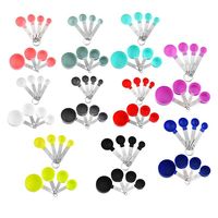Ensemble de cuillères doseuses professionnelles pour la décoration de gâteaux avec des tailles miniatures pour les colorants alimentaires concentrés et les pigments en poudre