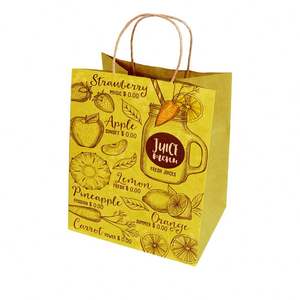 Bolsa de Papel Desechable Personalizada, Bolsa de Compras con Asa, Precio Económico, Superventas - Product Image 3