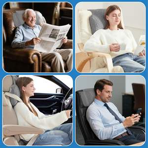 Oreiller de tête inclinable réglable en mousse à mémoire de forme déchiquetée, pour fauteuils inclinables, fauteuils, canapé, chaise de bureau, canapé, non rembourré - Product Image 2