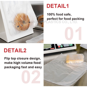De grado de alimentos de imprimible desechables de plástico claro bolsa de embalaje de galletas de - Product Image 3