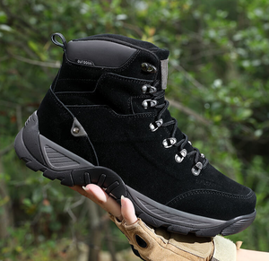 Botas de senderismo y trekking DFH1010 negras y caqui para deportes al aire libre, personalizadas, baratas, cómodas, de malla, al por mayor, con seguridad total para el desierto. - Product Image 6