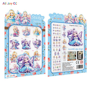 Pegatinas de tatuajes de princesas All Joy Cc, diseño de mariposa resistente al agua para niños de 4 a 6 años, juguetes creativos para bricolaje - Product Image 1