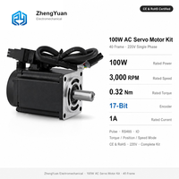Kit de commande de servomoteur 100W direct usine, cadre 40, 220V, 3000 tr/min, encodeur magnétique 17 bits, prend en charge les modes couple, position et vitesse