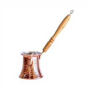 Théière et cafetière en acier au design exceptionnel pour la maison, l'hôtel et le restaurant, avec poignée en bois. - Product Image 1