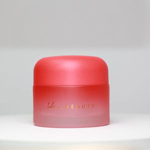 Decoración personalizada, gran oferta, precio directo de fábrica, 50g, Spray degradado y tapa estampada en papel de aluminio, tarro de vela de vidrio mate - Product Image 2