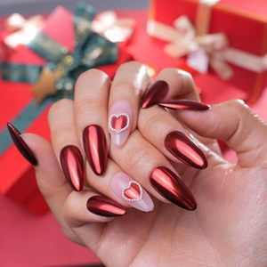 <b>Red</b> Chrome Nail Powder Mirror Effect <b>Glitter</b> Pigments for Gel Nail Art Beauty DIY Decoration - Product Image 3